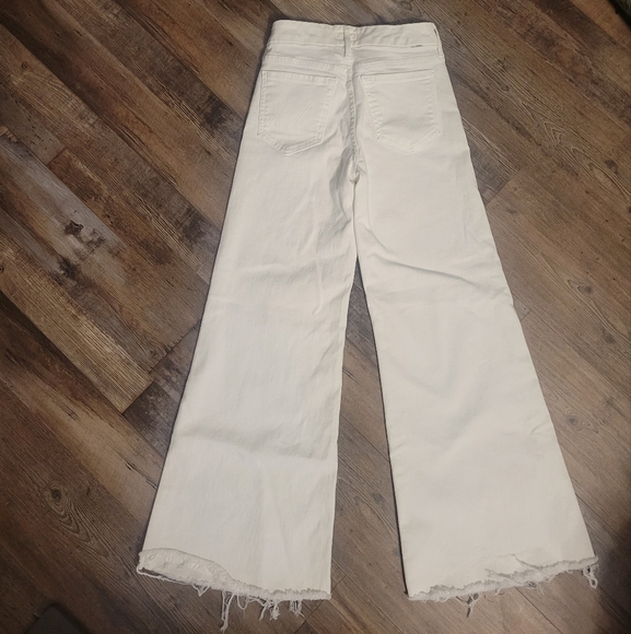 Women's White Wide-Leg Jeans - Picture 6 of 6